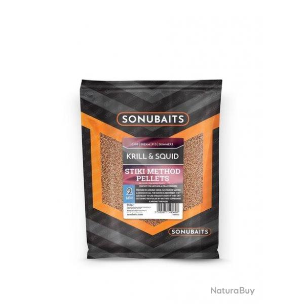 SONUBAITS PELLETS KRILL & SQUID STIKI METHOD PELLETS 650GR SONUBAITS