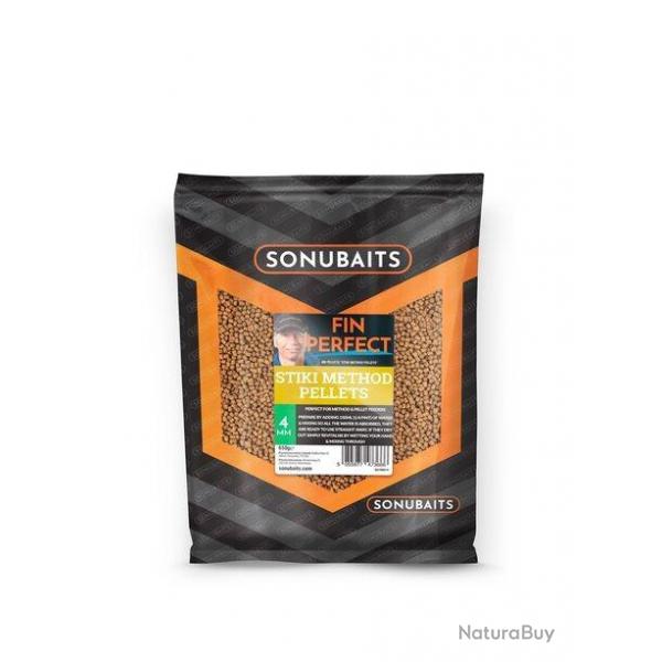 SONUBAITS PELLETS FIN PERFECT STIKI METHOD PELLETS 650GR 4mm