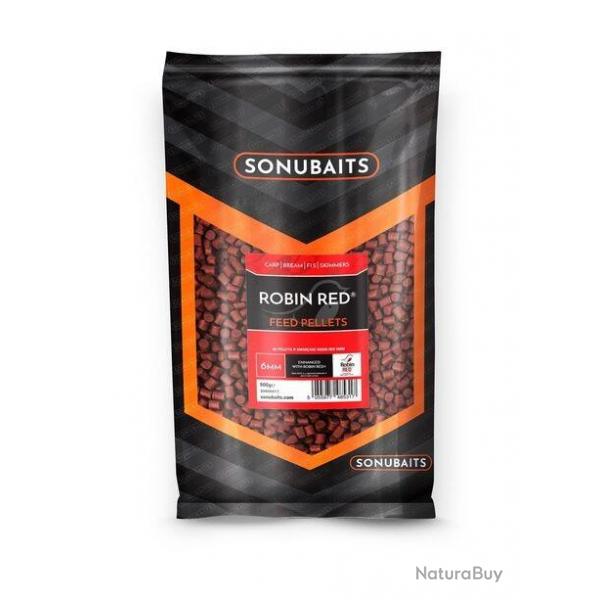 SONUBAITS PELLETS ROBIN RED FEED PELLETS 900GR SONUBAITS 6mm