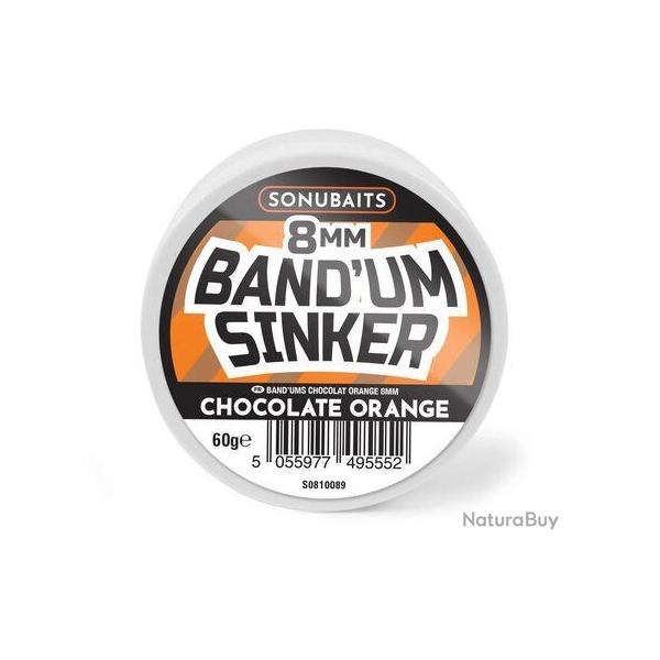 SONUBAITS BAND'UM SINKERS CHOCOLATE ORANGE 60GR 8mm