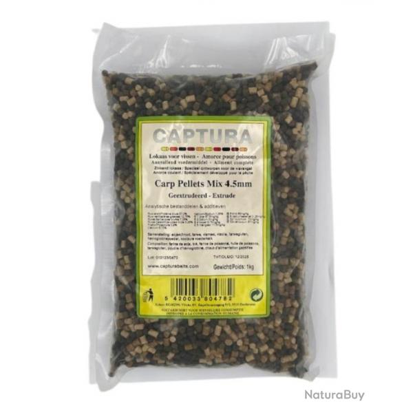 CAPTURA PELLET MIXED CARP PELLETS 1KG CAPTURA 4,5mm