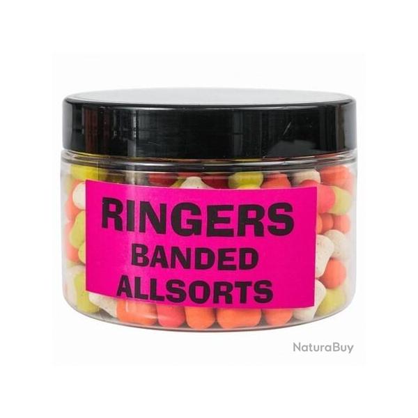 RINGERS BANDED ALLSORTS 6MM 100GR