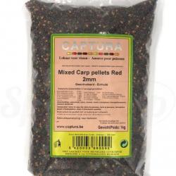 CAPTURA PELLETS MIXED CARP PELLETS RED 1KG CAPTURA 2mm