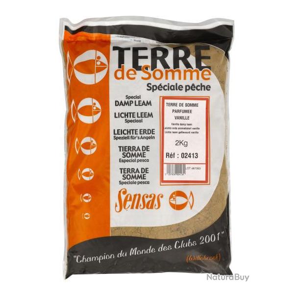 SENSAS ARGILE TERRE DE SOMME PARFUMEE VANILLE 2KG SENSAS