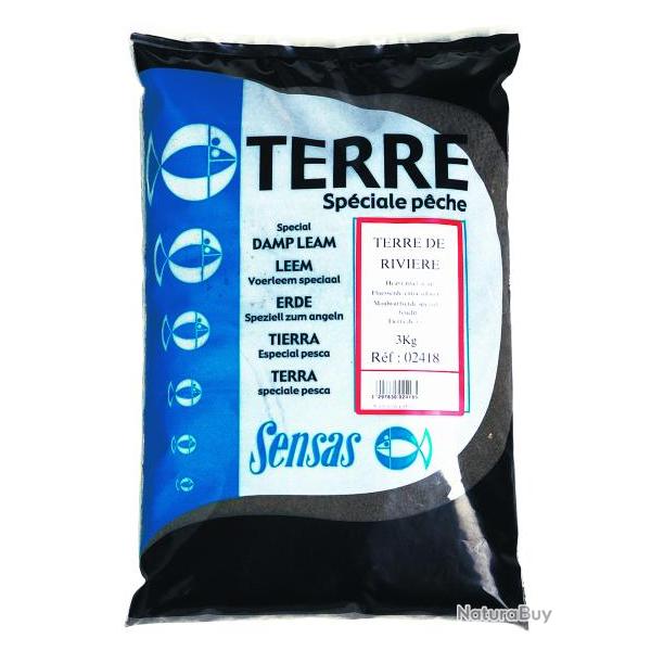 SENSAS ARGILE TERRE DE RIVIERE 3KG