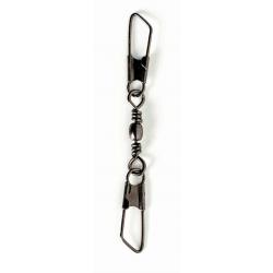 ARCA EMERILLON BARREL SWIVEL WITH DOUBLE SAFETY SNAP - BLACK NICKEL No 10 9kg