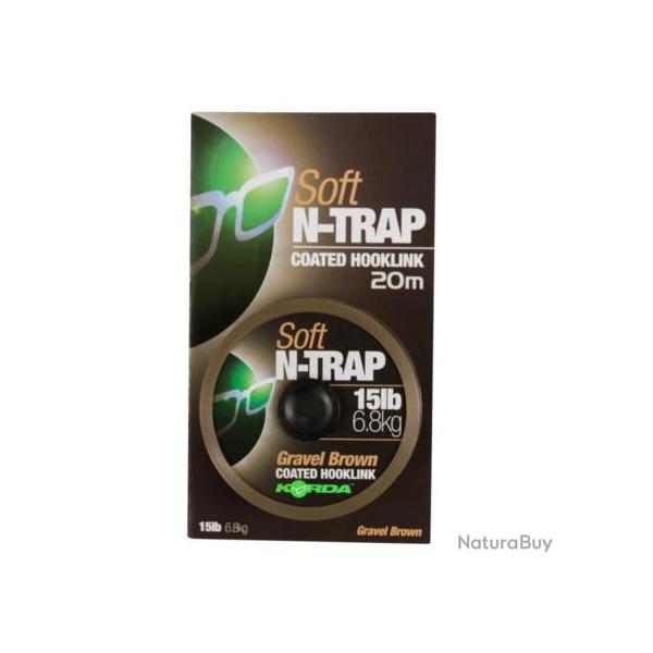 KORDA COATED N-TRAP SOFT HOOKLINK KORDA Gravel 15lb