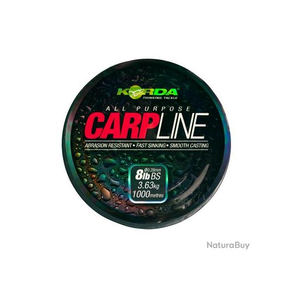 KORDA MONO CARPLINE LIGNE 1000M 0,28mm