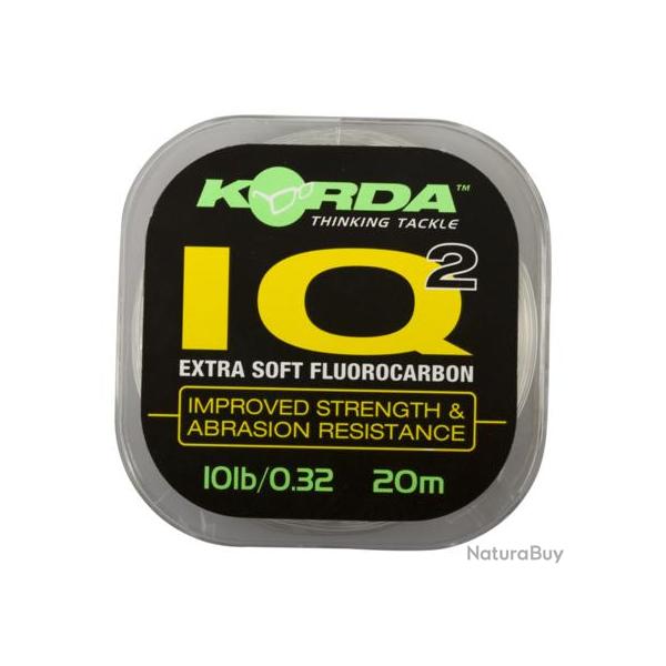 KORDA LIGNE IQ2 EXTRA SOFT FLUOROCARBON HOOKLINK 15lb