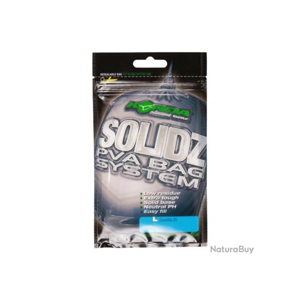 KORDA PVA SACS SOLIDZ PVA BAGS KORDA Large