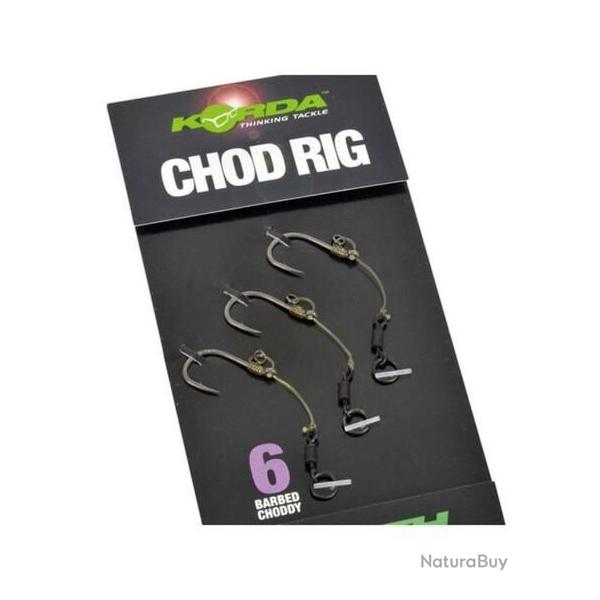 KORDA LIGNE CHOD RIG SHORT 5CM - BARBED 6