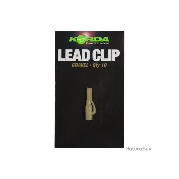 KORDA MATRIEL BAS DE LIGNE LEADER LEAD CLIP 10PC KORDA Gravel