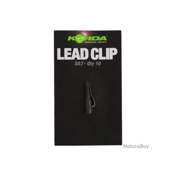 KORDA MATRIEL BAS DE LIGNE LEADER LEAD CLIP 10PC KORDA Silt