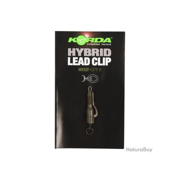 KORDA ACCESSOIRE HYBRID LEAD CLIP 8ST KORDA Weed