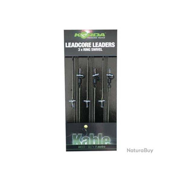 KORDA LEADCORE LEADER RING SWIVEL / PIVOT Weed