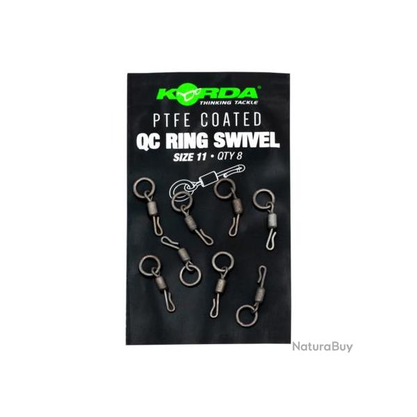 KORDA PTFE COATED QC RING SWIVEL SIZE 11