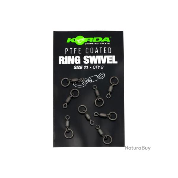 KORDA PTFE COATED RING SWIVEL SIZE 11