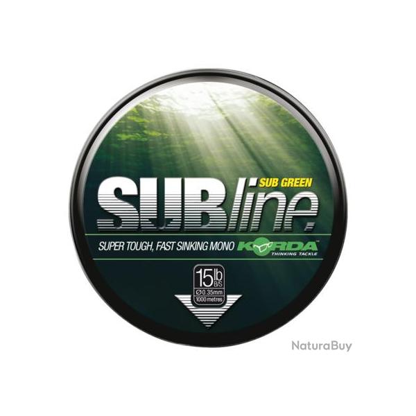 KORDA MONO LIGNE SUBLINE ULTRA TOUGH 1000M Vert 10lb