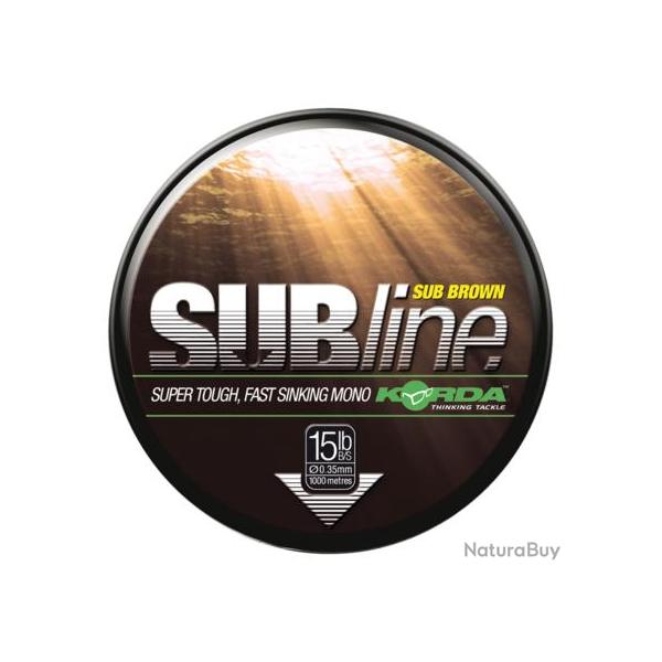 KORDA MONO LIGNE SUBLINE ULTRA TOUGH 1000M Bruin 10lb