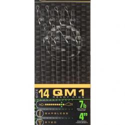 GURU BAS DE LIGNE QM1 STANDARD HAIR READY RIGS 0,19mm 14 4''/10cm