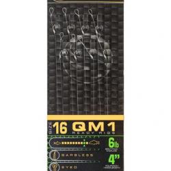 GURU BAS DE LIGNE QM1 STANDARD HAIR READY RIGS 0,17mm 16 4''/10cm