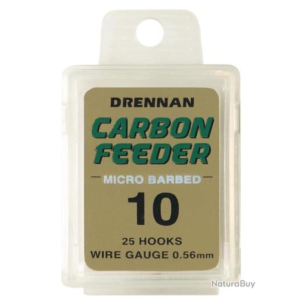 DRENNAN HAMEONS CARBON FEEDER BARBED BOX 25PCS 10