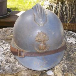 beau casque adrian mod 15 infanterie coloniale 14/18