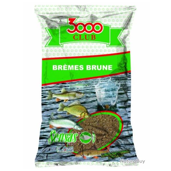 SENSAS AMORCE 3000 CLUB BRMES BRUNE 1KG SENSAS