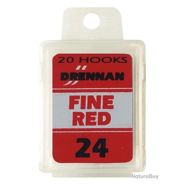 DRENNAN HAMEONS FINE RED BARBED BOX 20PCS 24