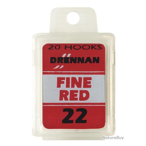 DRENNAN HAMEONS FINE RED BARBED BOX 20PCS 22