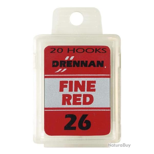 DRENNAN HAMEONS FINE RED BARBED BOX 20PCS 26