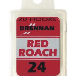 DRENNAN HAMEÇONS RED ROACH BARBED BOX 20PCS 24