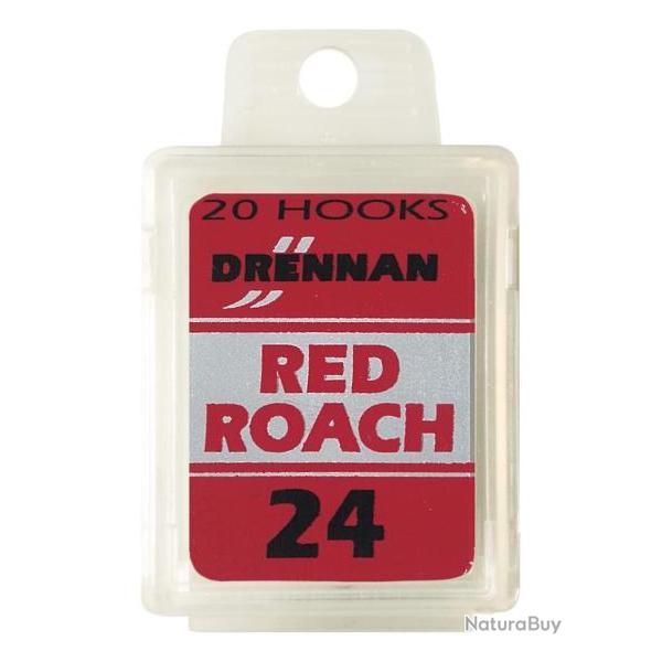 DRENNAN HAMEONS RED ROACH BARBED BOX 20PCS 24
