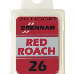 DRENNAN HAMEÇONS RED ROACH BARBED BOX 20PCS 26