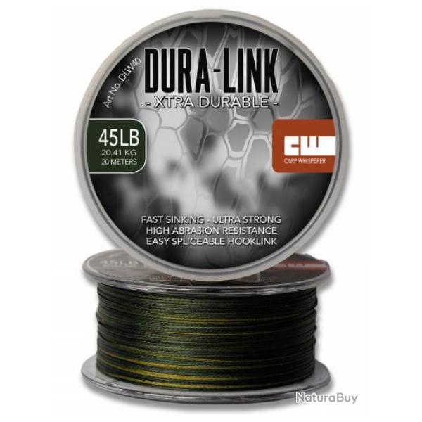 CARP WHISPERER - LIGNE / LEADER DURA LINK Weed 45lb