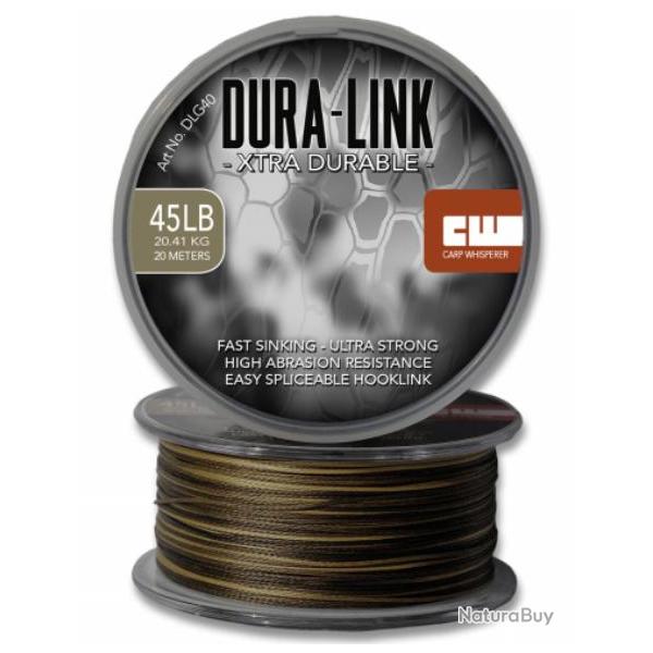 CARP WHISPERER - LIGNE / LEADER DURA LINK Gravel 45lb