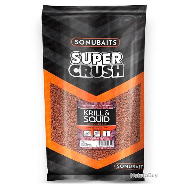 SONUBAITS AMORCE SUPER CRUSH KRILL & SQUID 2KG SONUBAITS