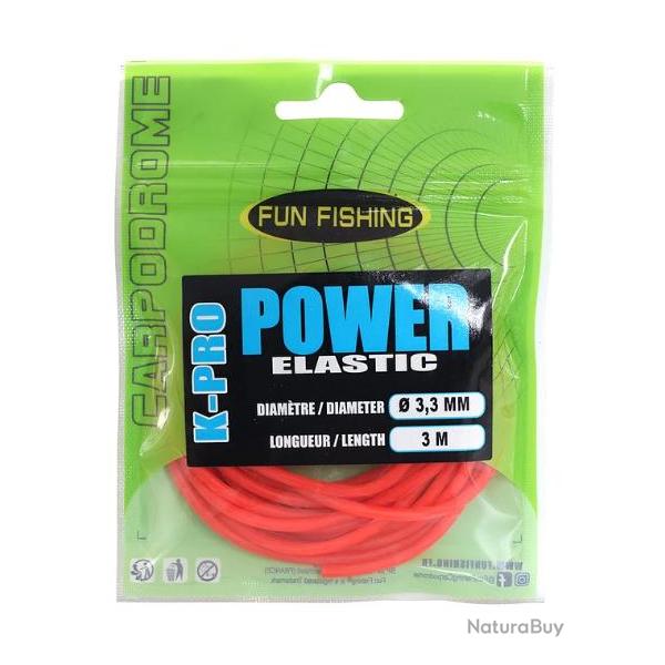 FUN FISHING ELASTIQUE K-PRO POWER ELASCTIC 3,30mm 3m