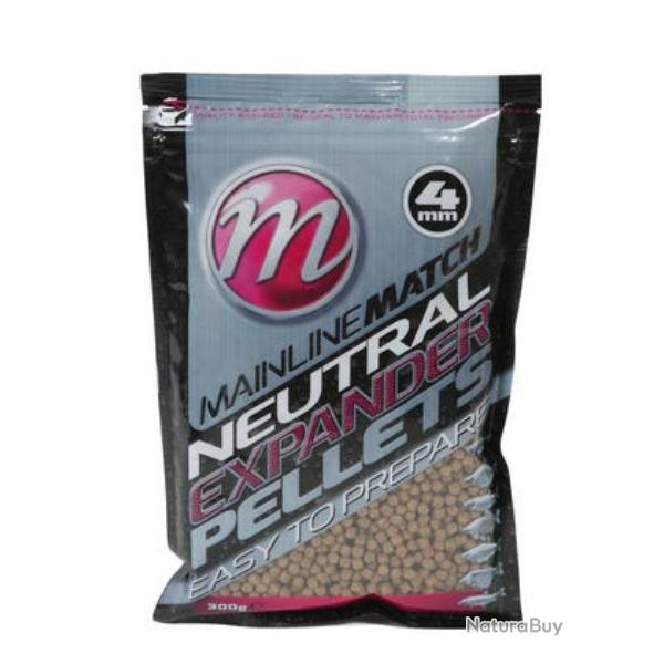 MAINLINE PELLETS MATCH NEUTRAL EXPANDER PELLETS 300GR 6mm