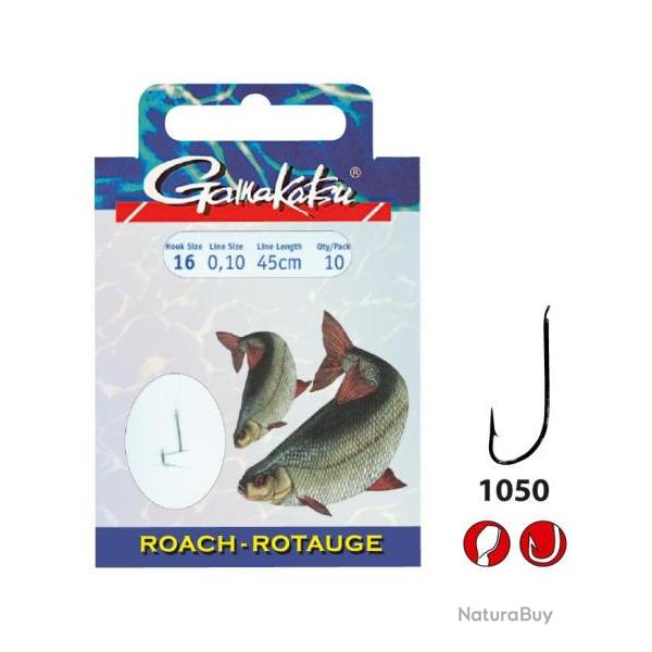 GAMAKATSU BAS DE LIGNE ROACH LS - 1050 0,16mm 10