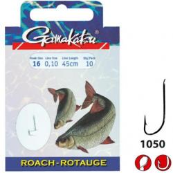 GAMAKATSU BAS DE LIGNE ROACH LS - 1050 0,10mm 18