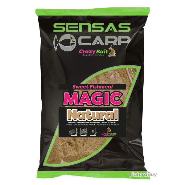 SENSAS AMORCE SWEET FISHMEAL MAGIC NATURAL 2KG SENSAS