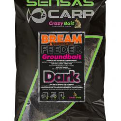 SENSAS AMORCE UK BREAM FEEDER DARK 2KG SENSAS