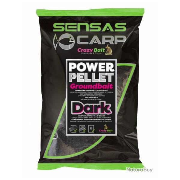 SENSAS AMORCE UK POWER PELLET DARK 2KG SENSAS