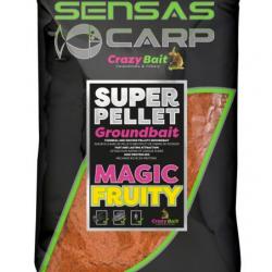 SENSAS AMORCE SUPER PELLET GROUNDBAIT MAGIC FRUITY 1KG SENSAS