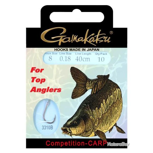 GAMAKATSU BAS DE LIGNE COMPETITION CARP LS - 3310 0,14mm 14