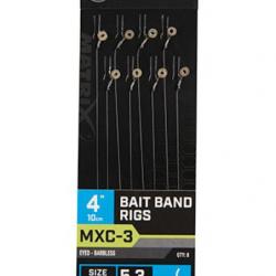 MATRIX BAS DE LIGNE MXC-3 BAIT BAND RIGS 4"/10CM 0,16mm 16 10cm