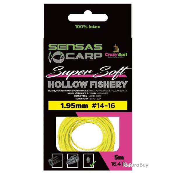 SENSAS LASTIQUE HOLLOW FISHERY SUPER SOFT SENSAS 1,95mm