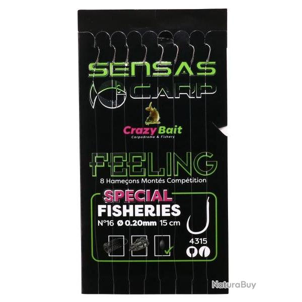 SENSAS BAS DE LIGNE METHOD HAMEONS MONTES CRAZY BAIT 4315 0,22mm 12