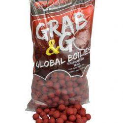 STARBAITS BOUILLETTES GRAB&GO GLOBAL BOILIES STRAWBERRY 20MM STARBAITS 1kg 20mm